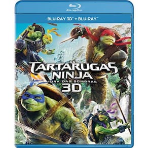 Blu-Ray - As Tartarugas Ninjas - Fora Das Sombras  3D + 2D