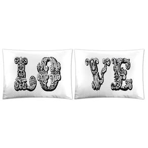 Par de Fronhas Divertida Vivaldi Fusion 50 x 70 Love