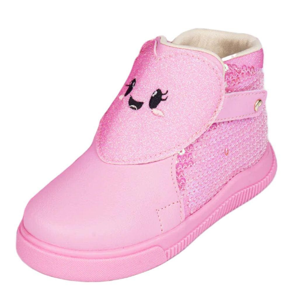 Bota Casual Menina Pampili Pom Pom 699.017