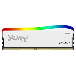 Memoria Pc 8Gb Ddr4 3200Mhz Gamer Kingston Fury Beast White Rgb