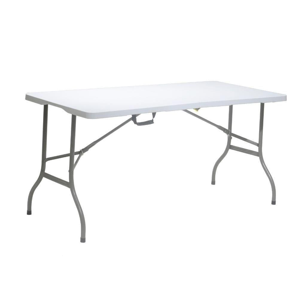 Mesa Dobrável De Polipropileno 152cm X 70cm Branca