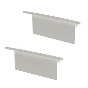 Kit Acessórios Taschibra Para Perfil Embutir 0,9x2,4cm Vertex 24 Branco