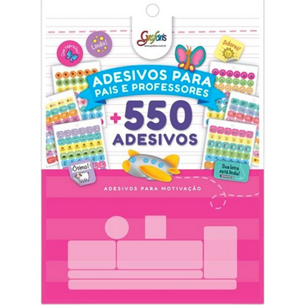 Bloco de Adesivos Pais e Professores Grafon`s incentivo kids