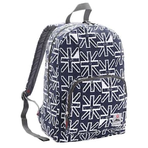 Mochila de Costas Casual Espaçosa Canvas Teen Bandeira Republic Vix Azul