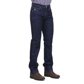 Calça Jeans Masculina Regular com Elastano Azul Escuro Os Vaqueiros 32222