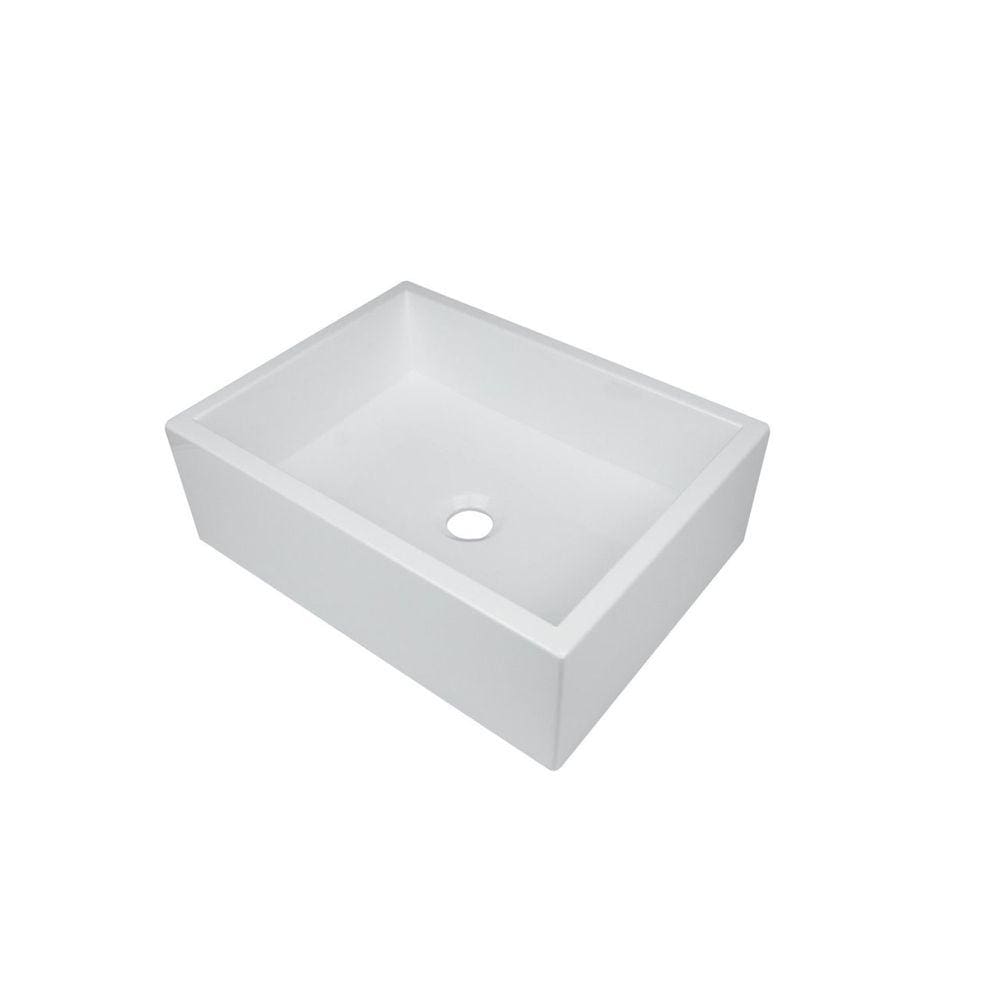 Cuba Para Banheiro sem Apoio Para Torneira Rubi Newstone Venturi Branco