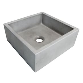Cuba Para Banheiro sem Apoio Para Torneira Perola Newstone Venturi Concreto
