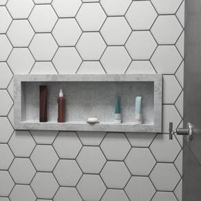 Nicho Pedra Para Banheiro 97cm Venturi Branco