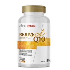 Coenzima Q10 Com Semente De Uva Rejuvecel Q10+ 30 Cápsulas 450mg Clinicmais