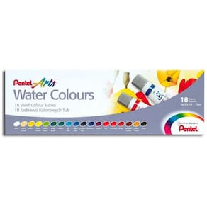 Aquarela Em Bisnaga Pentel - Estojo Com 18 Cores