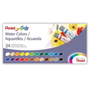 Aquarela Em Bisnaga Pentel - Estojo Com 24 Cores