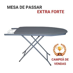Tábua de passar roupas Mesa de Passar passadeira Reforçada com suporte para ferro - Utilaço