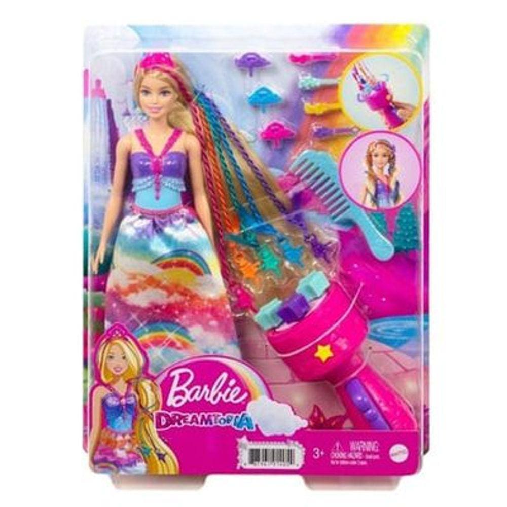 Boneca Barbie Tranças Mágicas Dreamtopia - Mattel