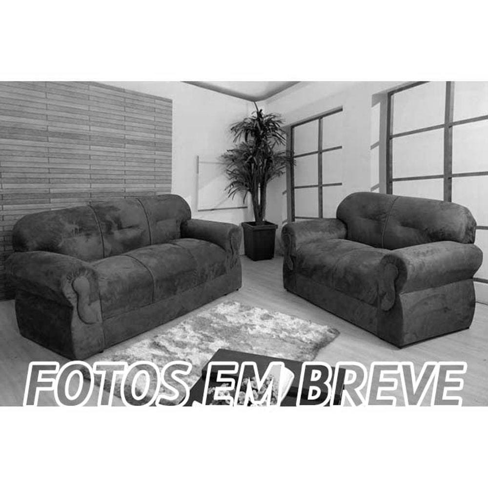Sofá 2 e 3 Lugares Cinza 605 Viena