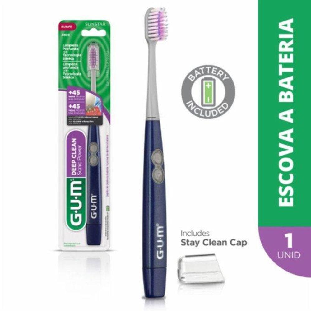 Gum Activital Sonic Deep Clean 4100R Escova Dental Elétrica