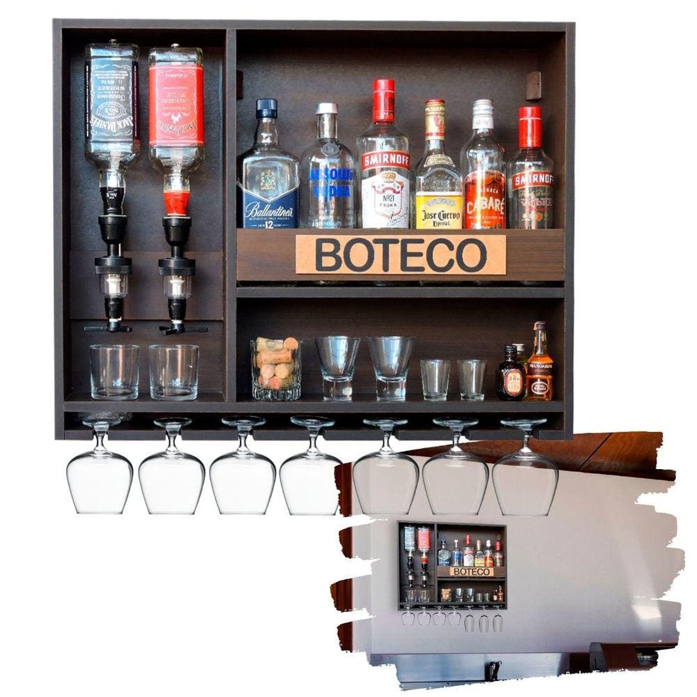 Adega Bar Barzinho Parede Com Dosadores Automaticos 50ml: Seja seu Barman com estilo!