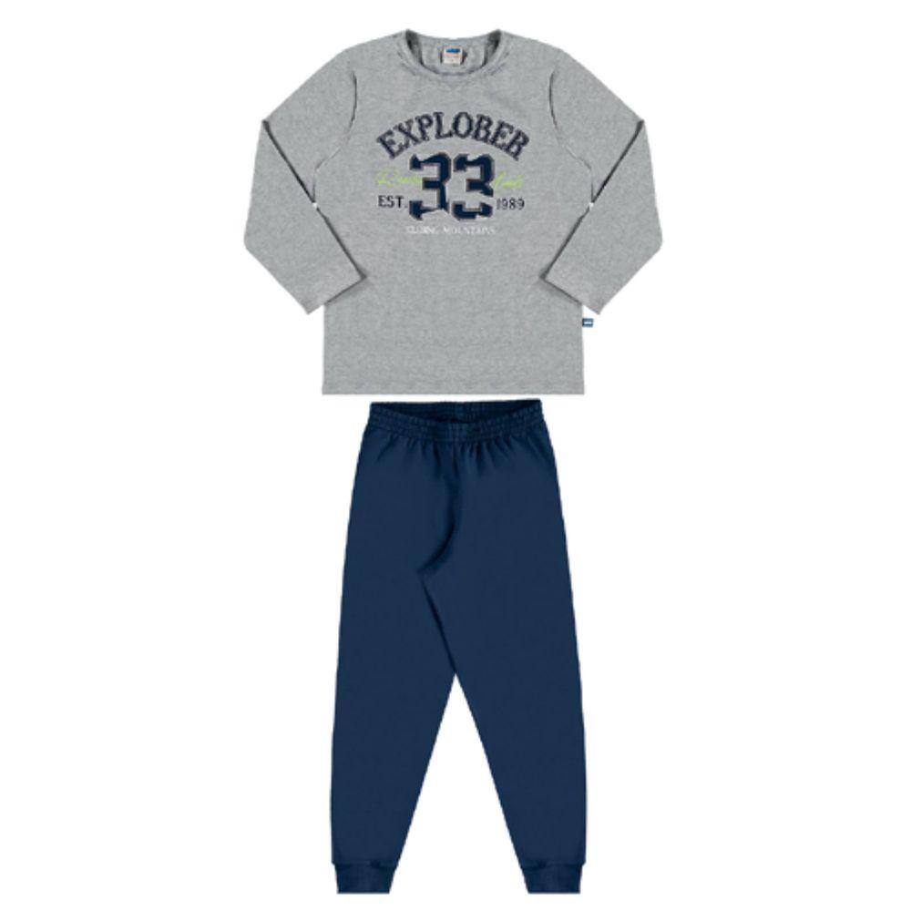 Conjunto Camiseta em Meia Malha e Calça Moletom Marlan 24840