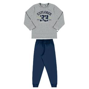 Conjunto Camiseta em Meia Malha e Calça Moletom Marlan 24840