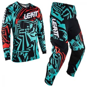 Kit Calça + Camisa Leatt 3.5 Ride 2023 Aqua/Preto
