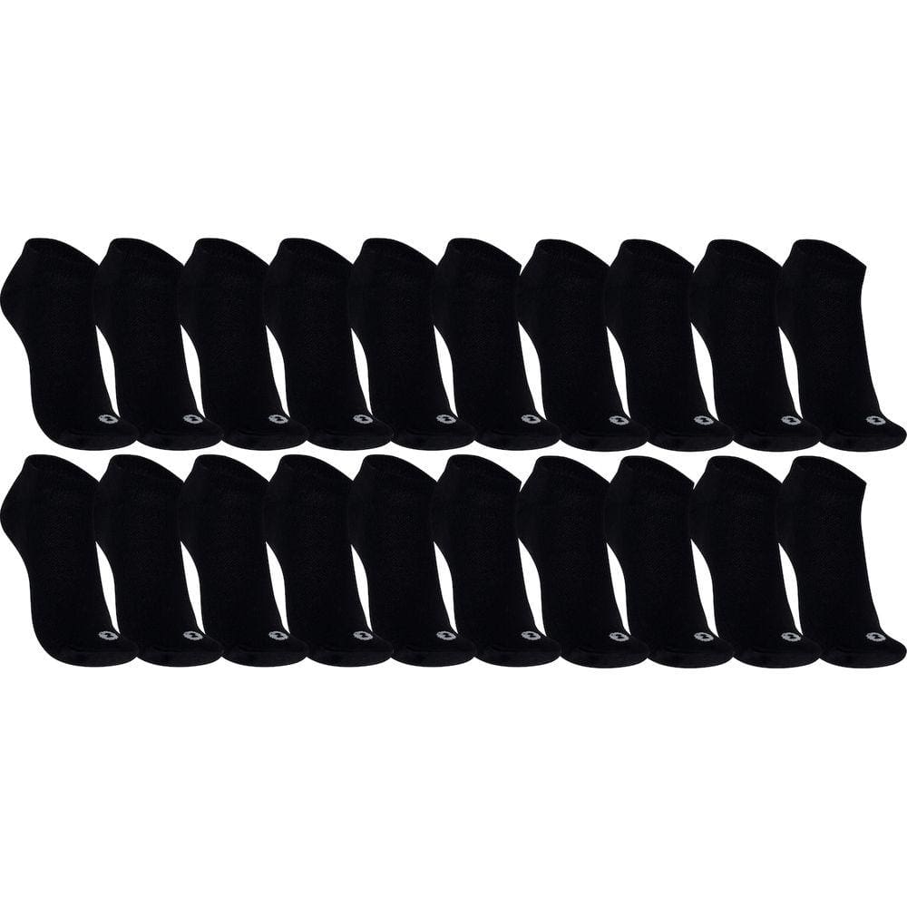 Kit de Meia Oxer Cano Baixo Respirável - Adulto - 10 Pares