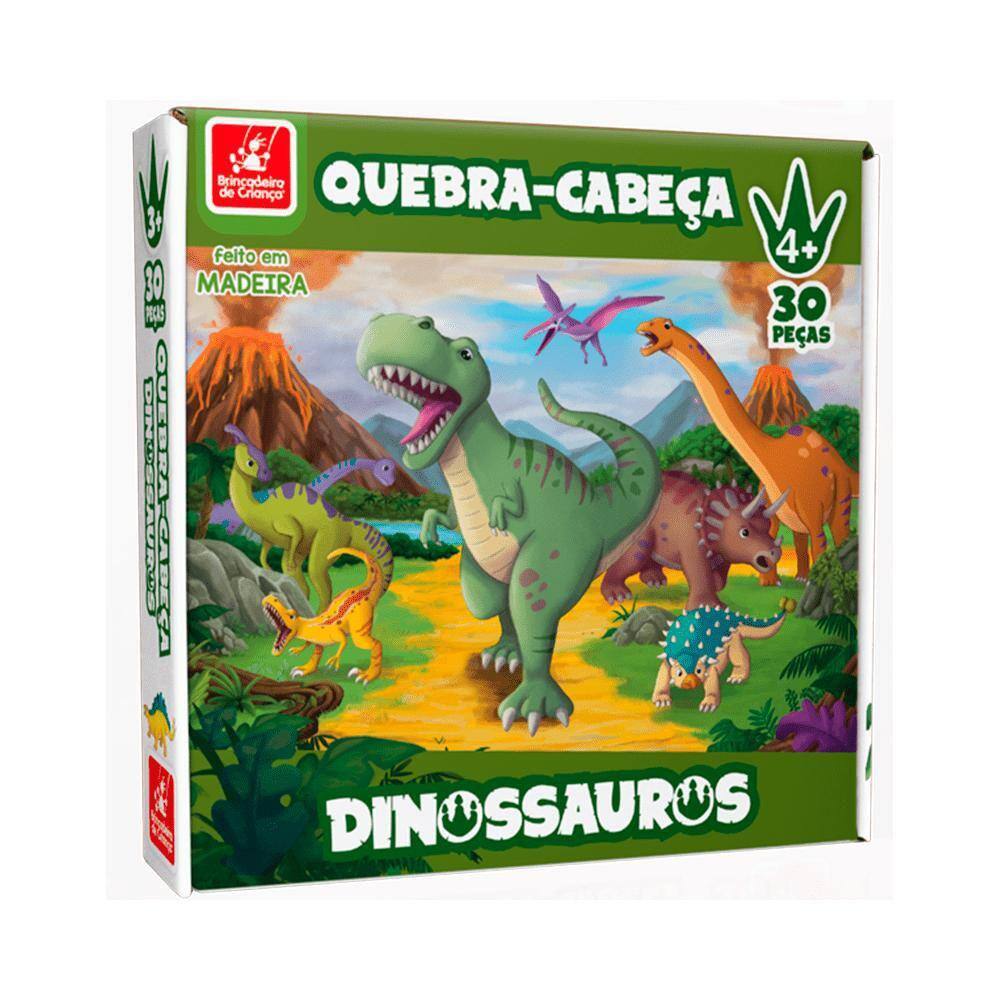 Jogo infantil quebra cabecas dinossauro 30 pecas 5098 7 xalingo