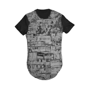 Camiseta Longline Di Nuevo Comunidade Favelas RJ