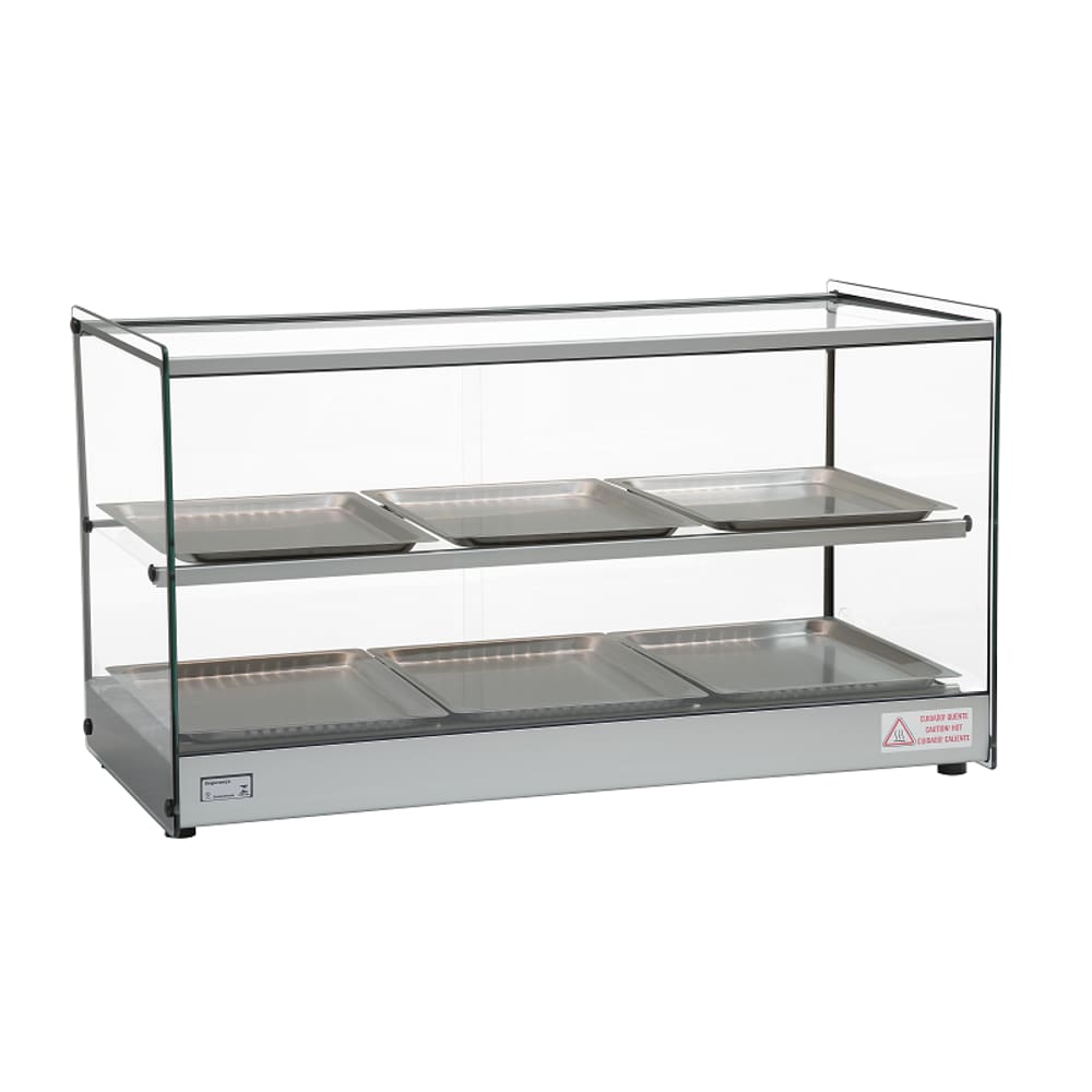 Estufa Vitrine Salgados Quadrada Dupla Com LED 6 Bandejas Inox Erato Tita