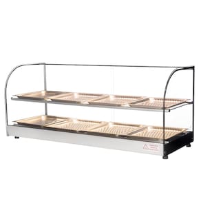Estufa Vitrine Elétrica Dupla Quente 8 Bandejas Clio com Termostato Tita