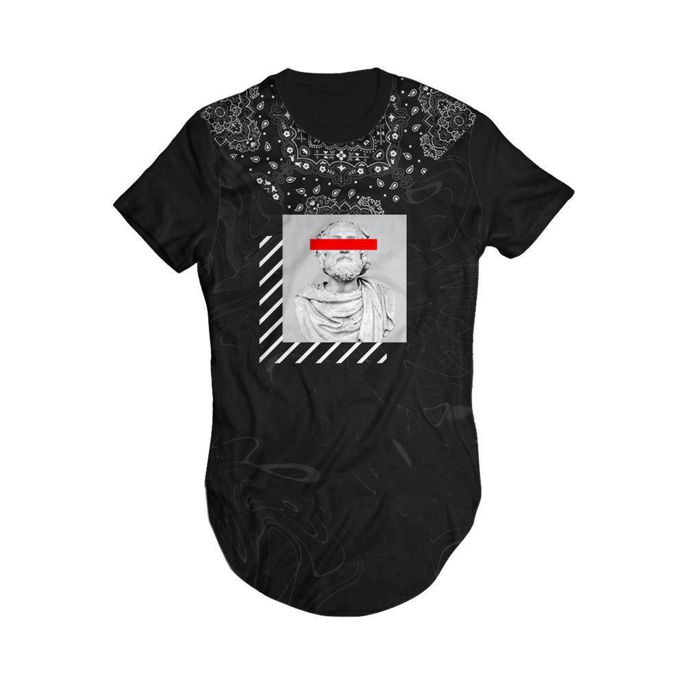 Camiseta Longline Masculina Estatua