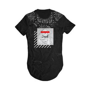 Camiseta Longline Masculina Estatua