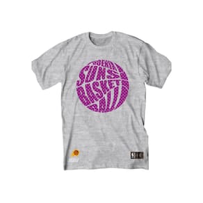 Camiseta Phoenix Suns NBA Basket Bola Cinza e Roxa