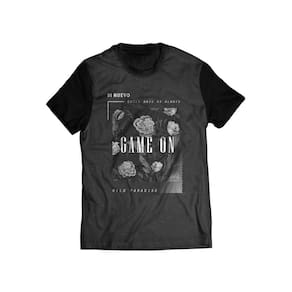 Camiseta Di Nuevo Game On Rosas Black and White