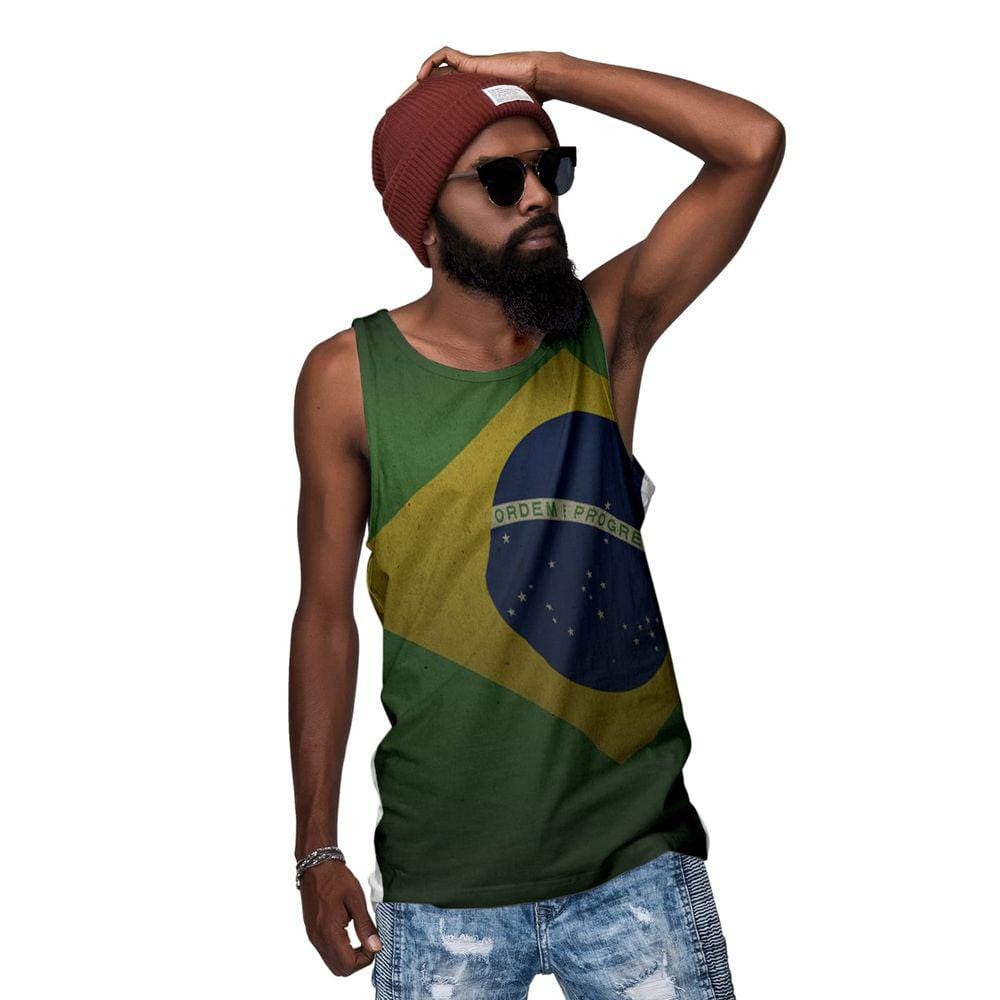 Camiseta Regata Di Nuevo Bandeira Brasil