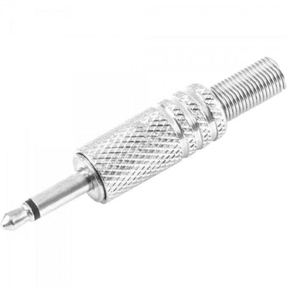 Plug P2 Mono Niquel com Mola PGPD0005 Prata STORM