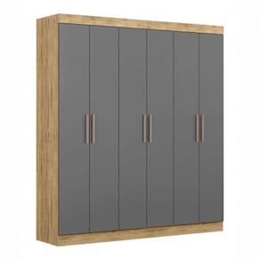Guarda Roupa Paris Casal 6 Portas Capuccino Onix Maxel