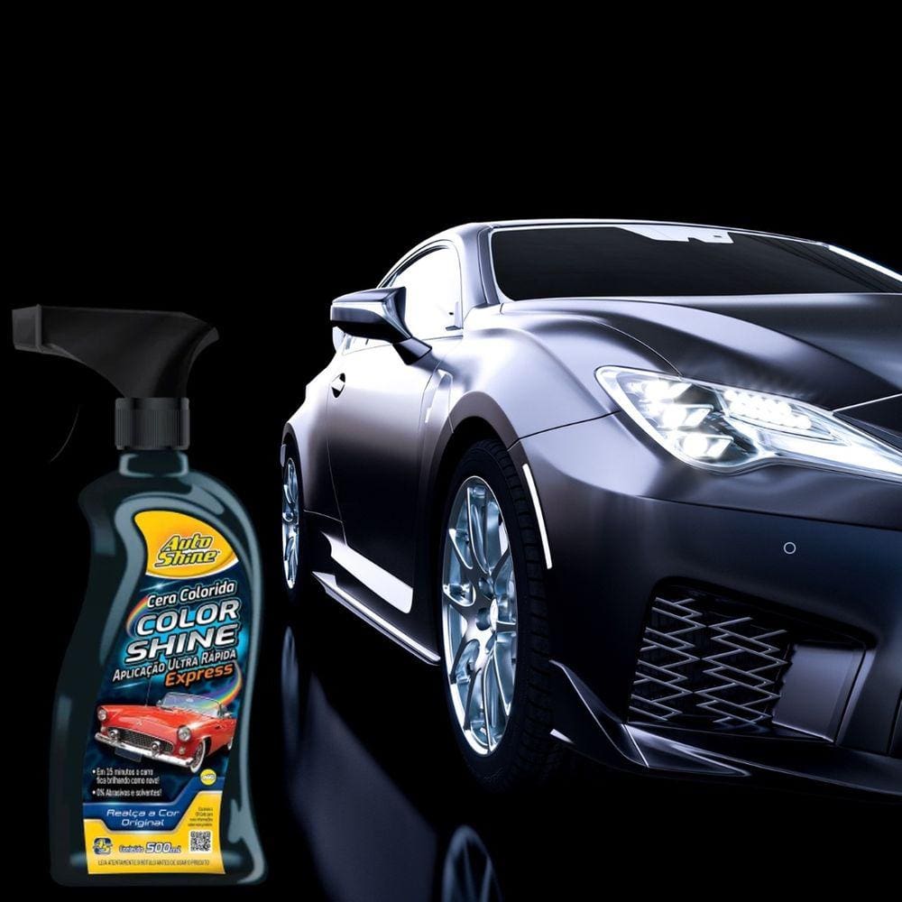 Cera Carnauba Automotiva Liquida Preta Renove Seu Carro