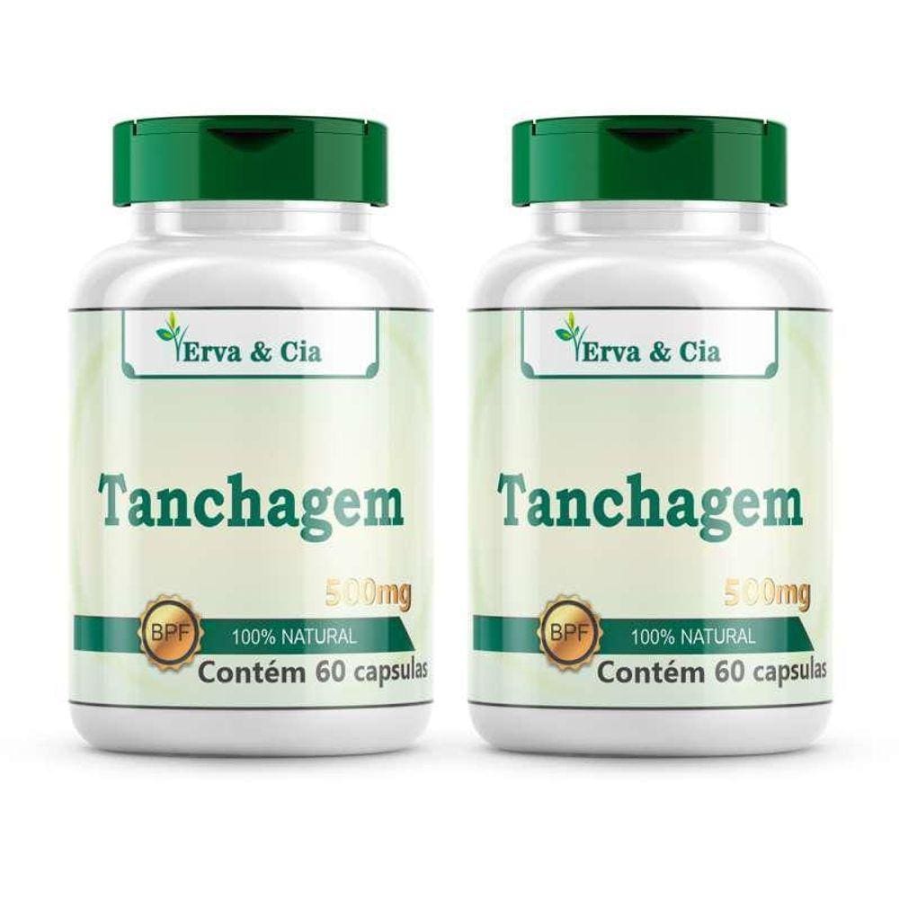 Tanchagem Pura Natural Em Capsulas 500Mg Kit 2 Frascos