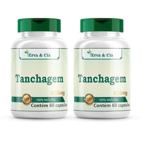 Tanchagem Pura Natural Em Capsulas 500Mg Kit 2 Frascos