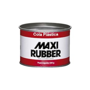 Cola Massa Plastica Maxi Rubber 500G Para Reparos