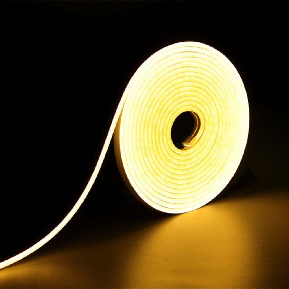 Fita De Led Neon Taschibra 8w/m Ip65 220v Cores | Valor Do Metro 3000k Luz Quente