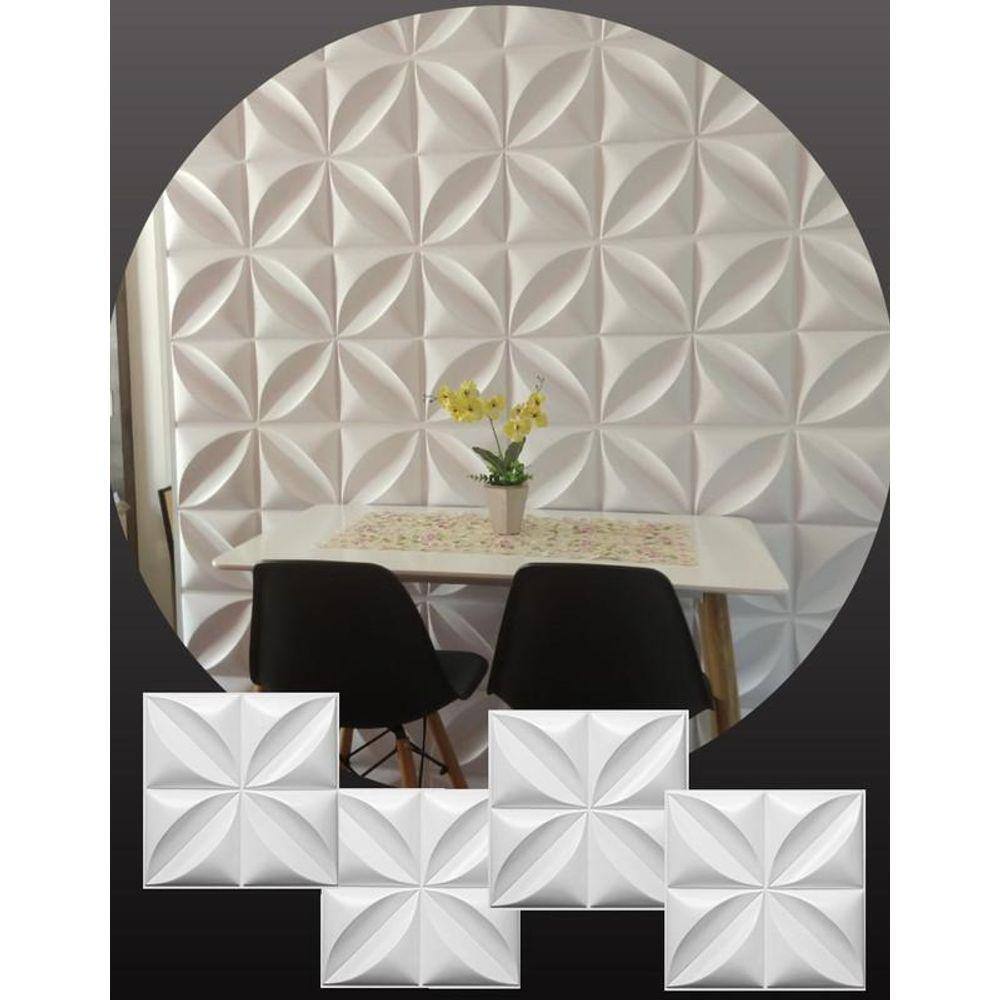 Renove Sua Casa Revestimento 3D Moderno 46 Unid Placas De Parede