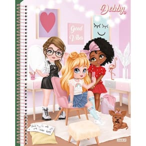 Caderno Expiral Univ. Debby 160Folhas Capa 3 - São Domingos