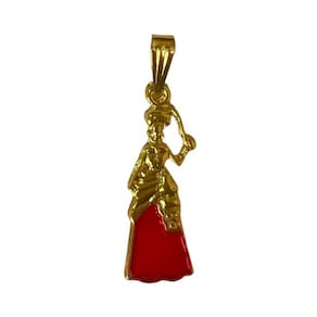 Pingente Imagem de Iansã 2,9 cm Metal Dourado