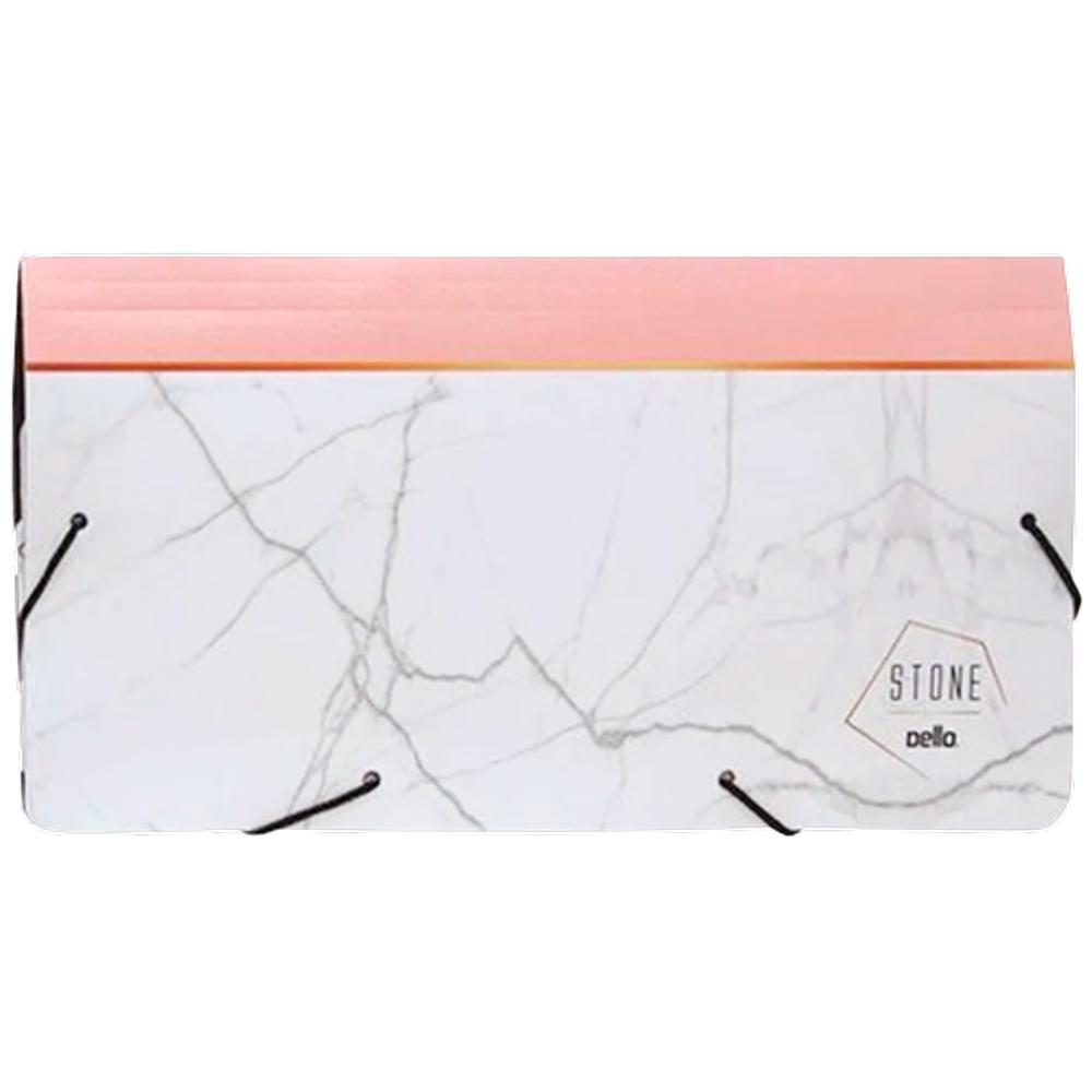 Pasta Porta documentos com elástico Dello Stone Rosa
