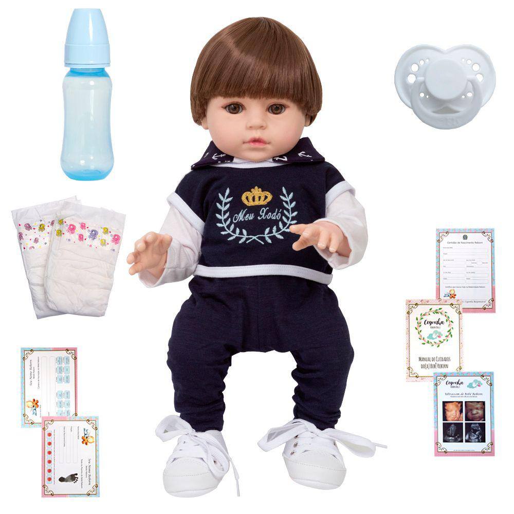 Newborn Reborn Baby bebe reborn de silicone sólido molinho 24 inch