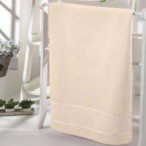 Toalha de Banho para Bordar Dohler Velour Creme