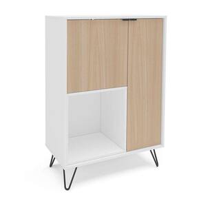 aparador cayman 2 pt branco e legno salinas