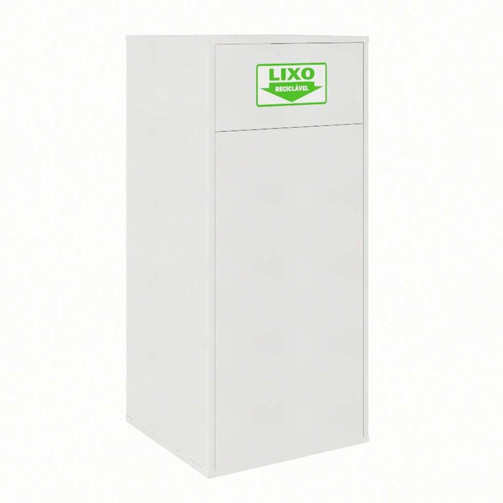 lixeira de escritório module cinza