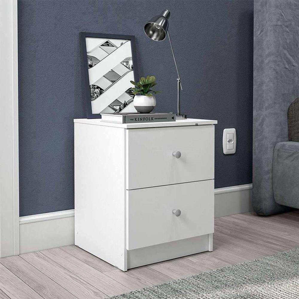 mesa de cabeceira gandu 2 gv branca