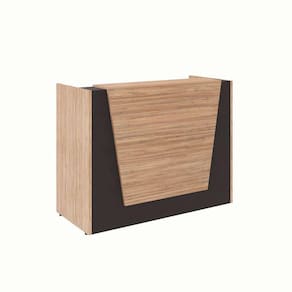 balcão de atendimento ção ameixa e preto 140 cm
